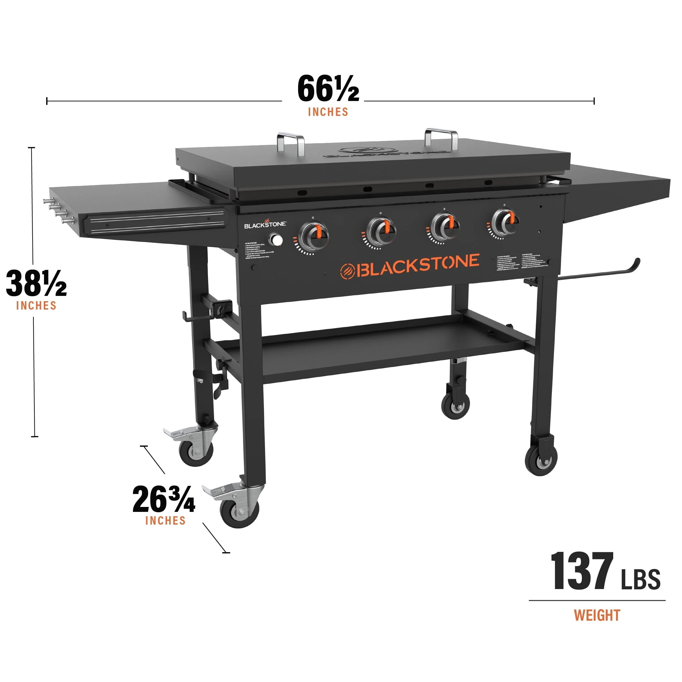 Blackstone Original 4-Burner 36" Propane Omnivore Griddle with Hard Cover - Image 4