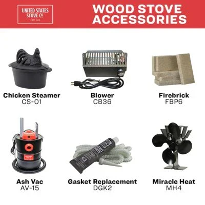 Logwood Cast Iron Wood Stove, 900 Sq. Ft., 54,000 BTUs - Image 9