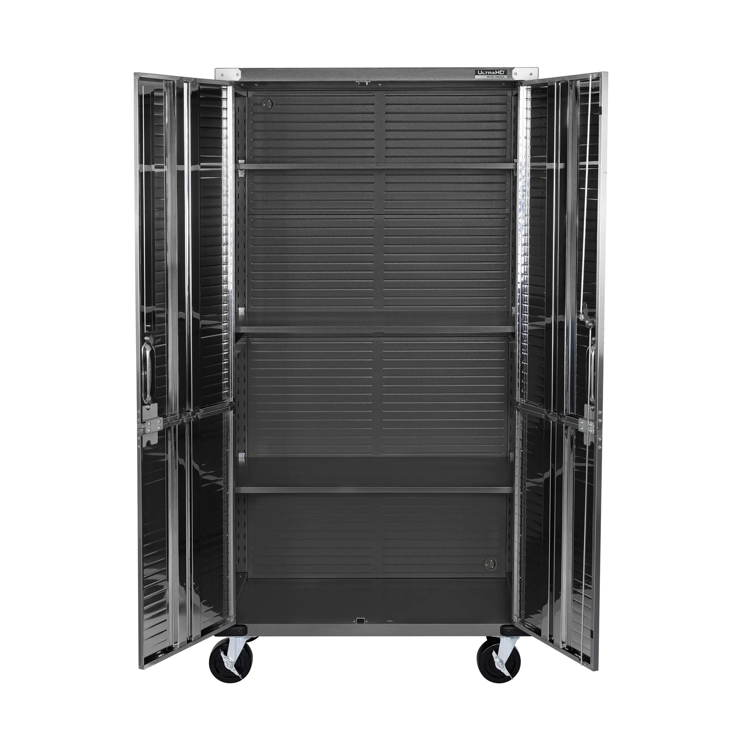 Seville Classics UltraHD Rolling Storage Cabinet, Granite, 36in W x 18in D x 72in H - Image 40