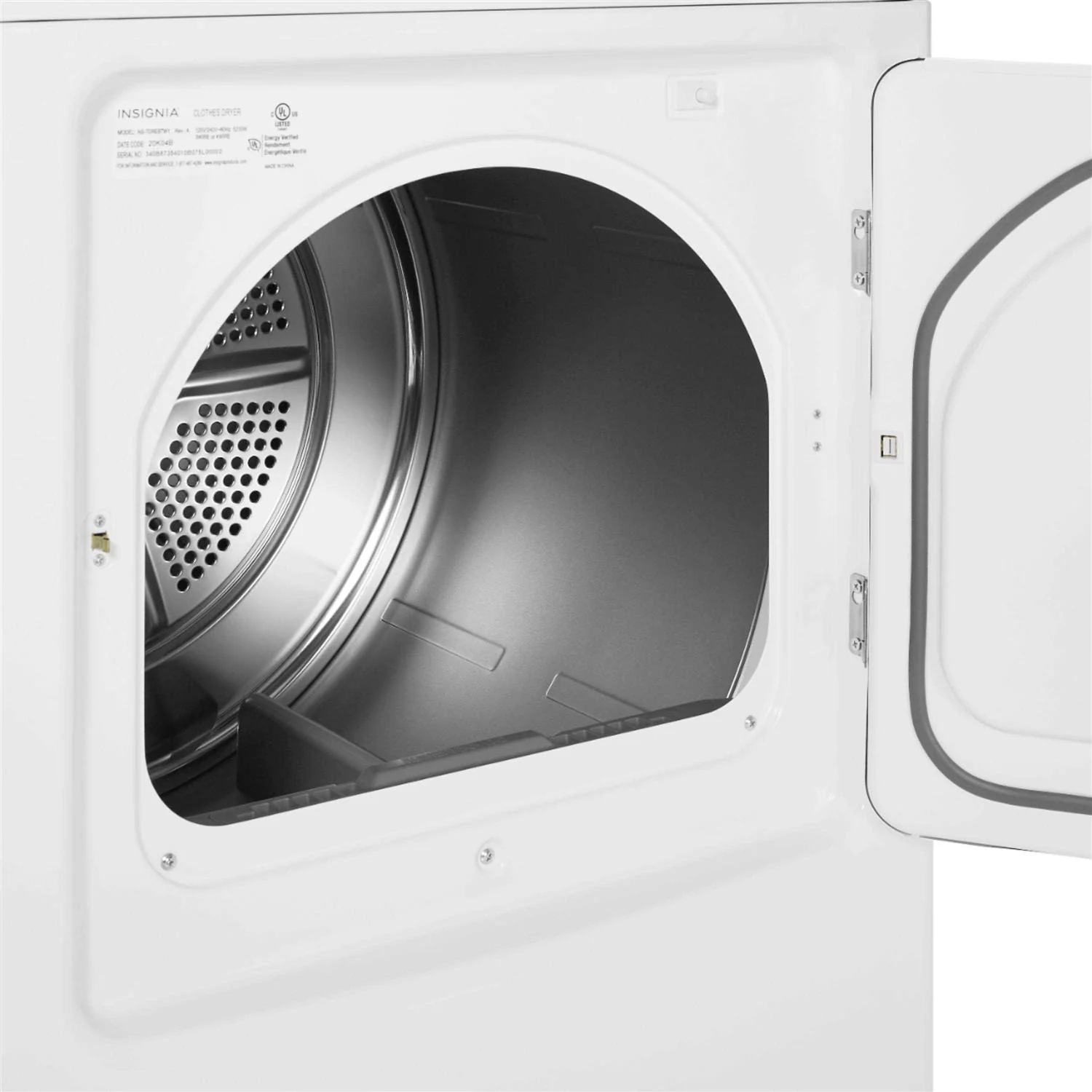 Insignia 6.7 Cu. Ft. 12-Cycle Electric Dryer With Steam - NS-TDRE67W1 - Image 4