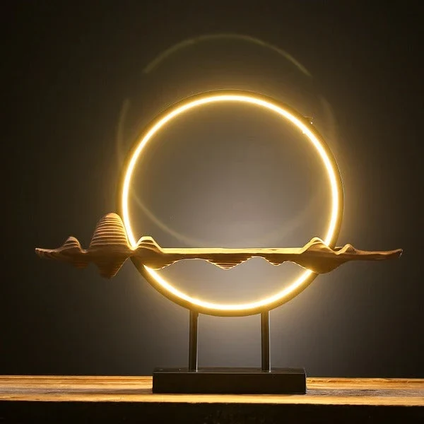 Monkey King Mountain Backflow Incense Burner With LED Lamp - 19in x 3.9in x 15.8in - Image 2