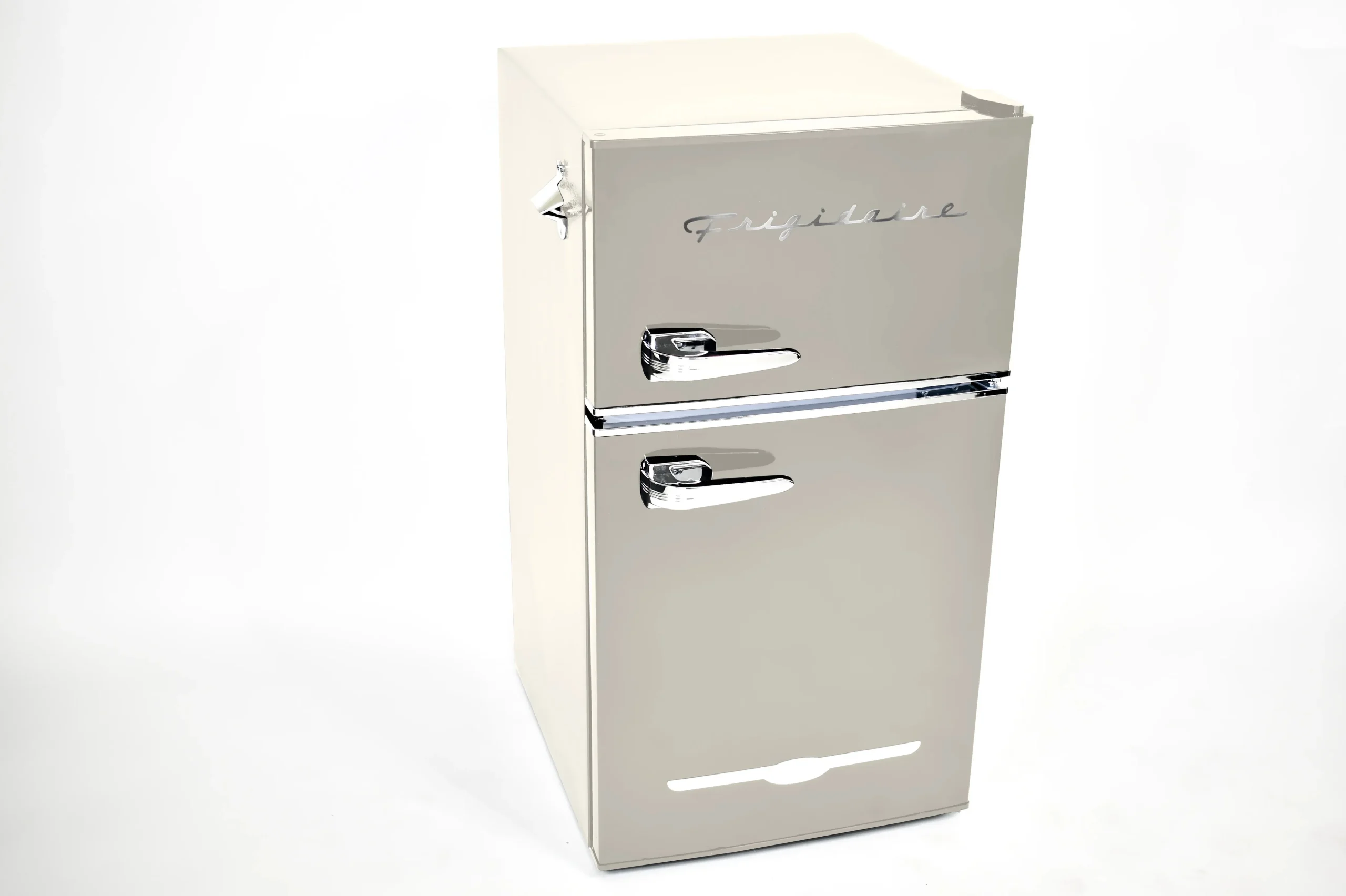 Frigidaire 3.1 Cu. Ft. 2-Door Retro Compact Refrigerator With Built-In Side Bottle Opener - Cream - Image 9