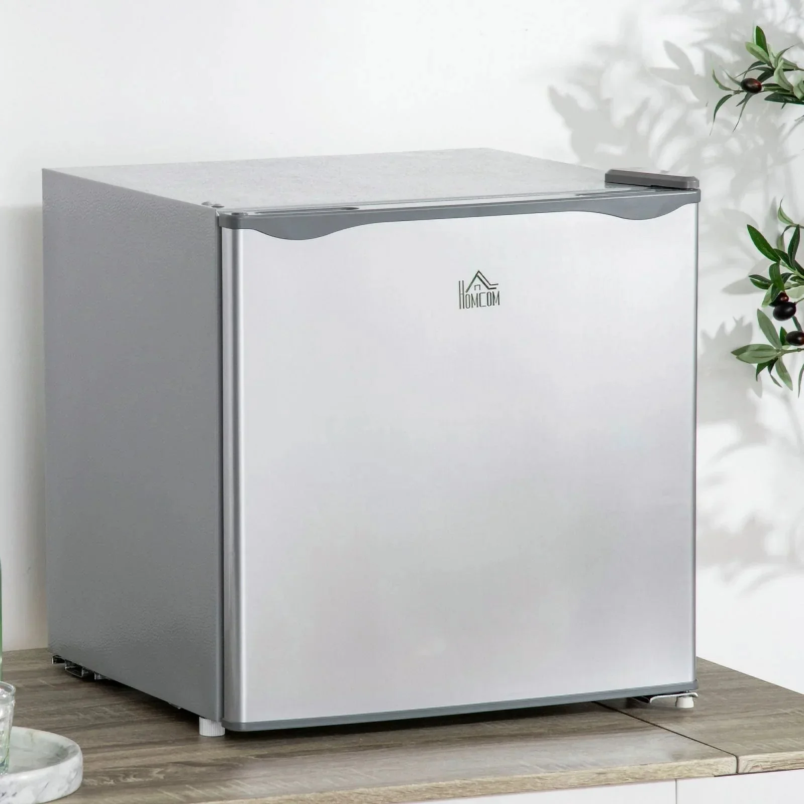 HOMCOM Countertop Upright Mini Freezer, 1.1 Cu.Ft, Gray - 05 - Image 2