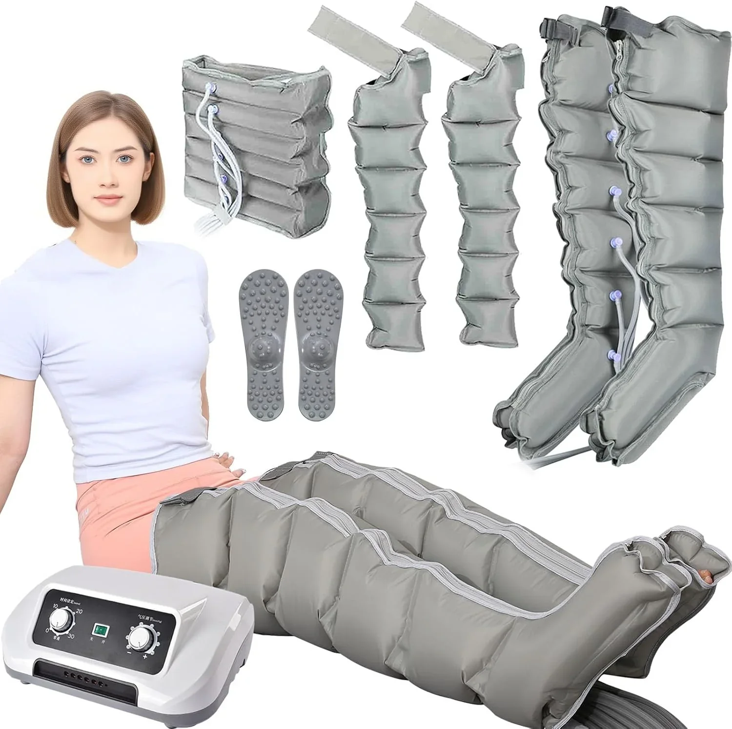 Generic 6-Chamber Compression Massage Boots For Legs, Abdomen And Arms - 1 - Image 3