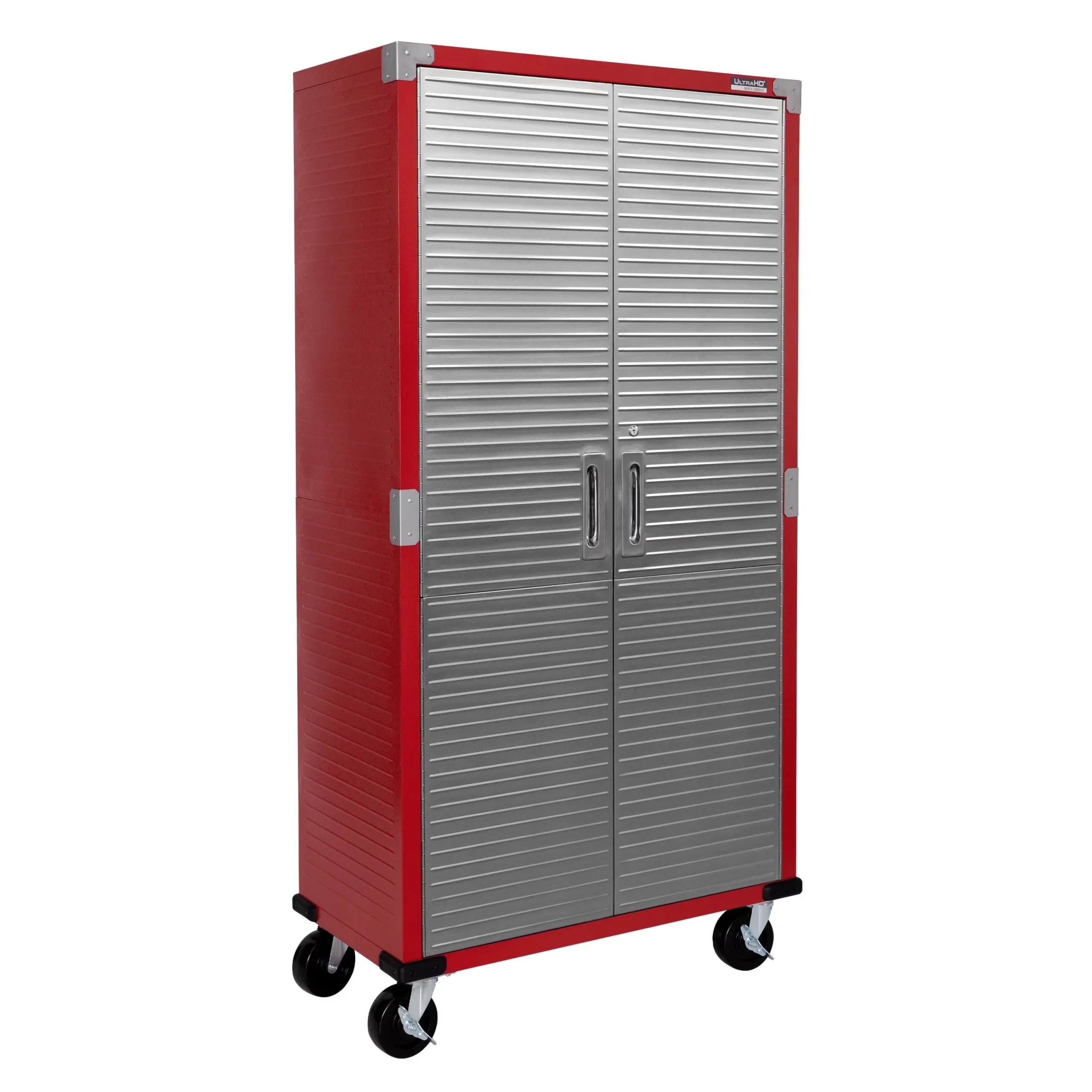 Seville Classics UltraHD Rolling Storage Cabinet, Granite, 36in W x 18in D x 72in H - Image 2