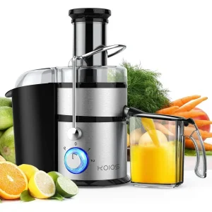Centrifugal Juicer Machine 1100W, 3 in Feed Chute, BPA Free, Black