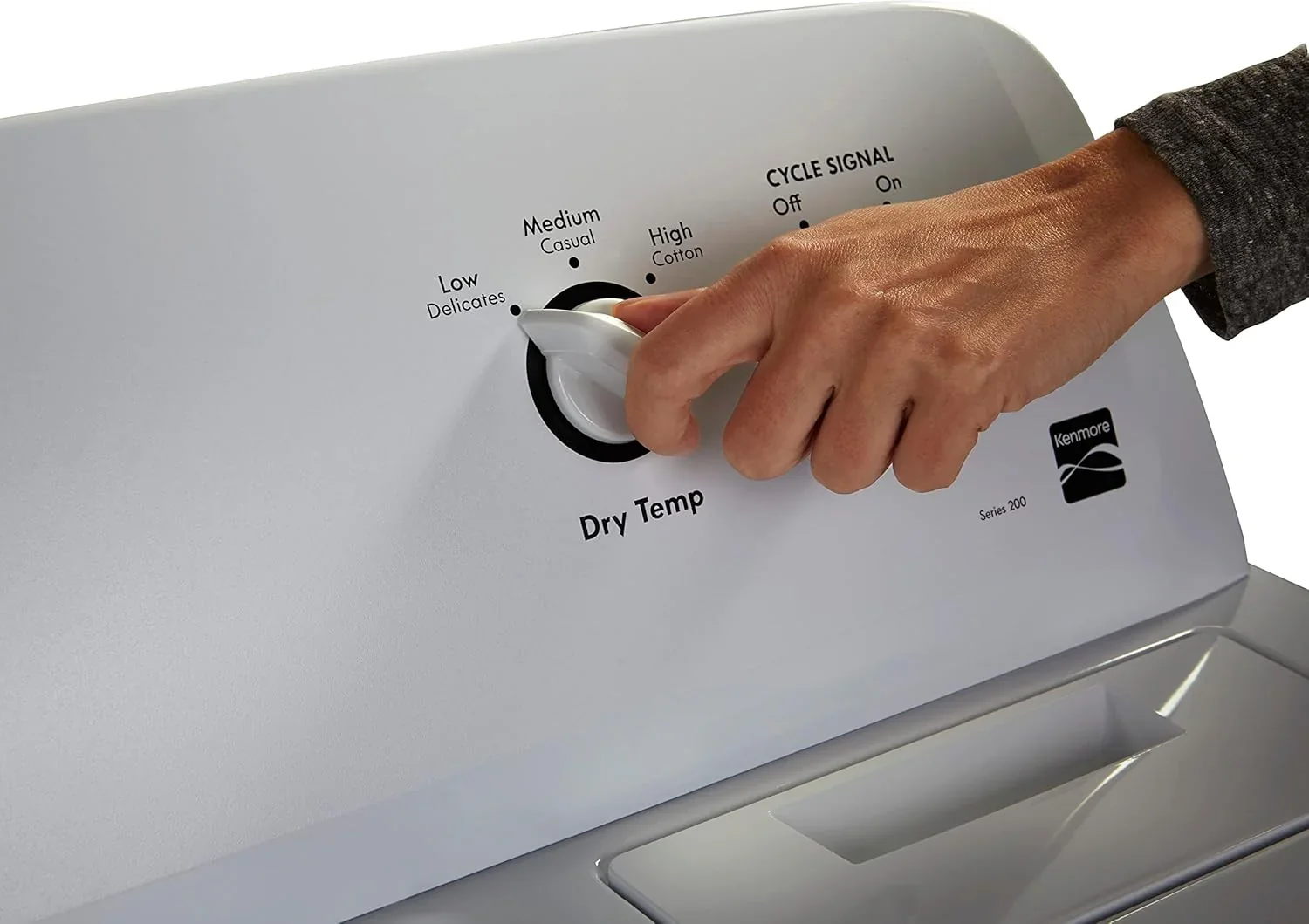 Kenmore Front Load Electric Dryer With Wrinkle Guard, 29in, 7.0 Cu. Ft., White - 62332 - Image 3
