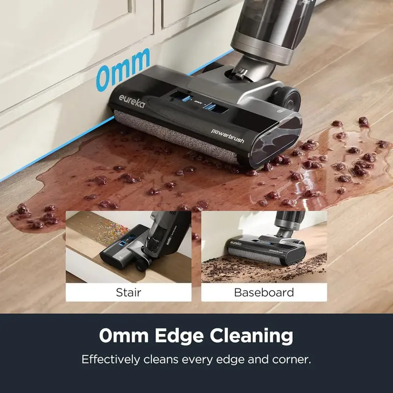 EUREKA Cordless Wet/Dry Vacuum Mop Hybrid Cleaner, 770ml - NEW430BL - Image 2