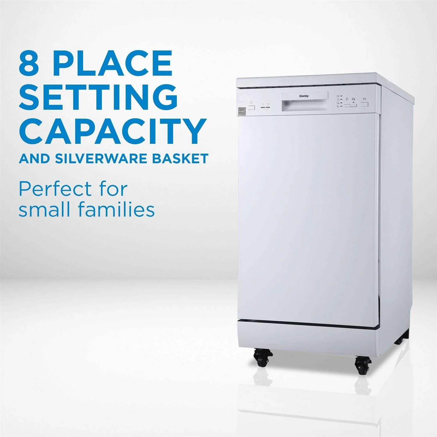 Danby 18 in Portable Dishwasher, 8 Place Settings - DDW1805EWP - Image 4