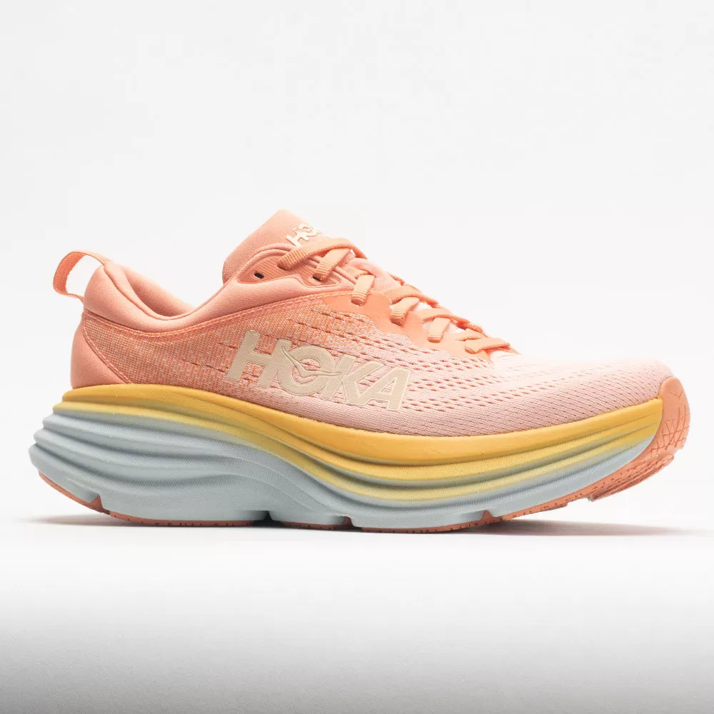 Women's Running Shoes - Bondi 8, Shell Coral/Peach Parfait - Image 5