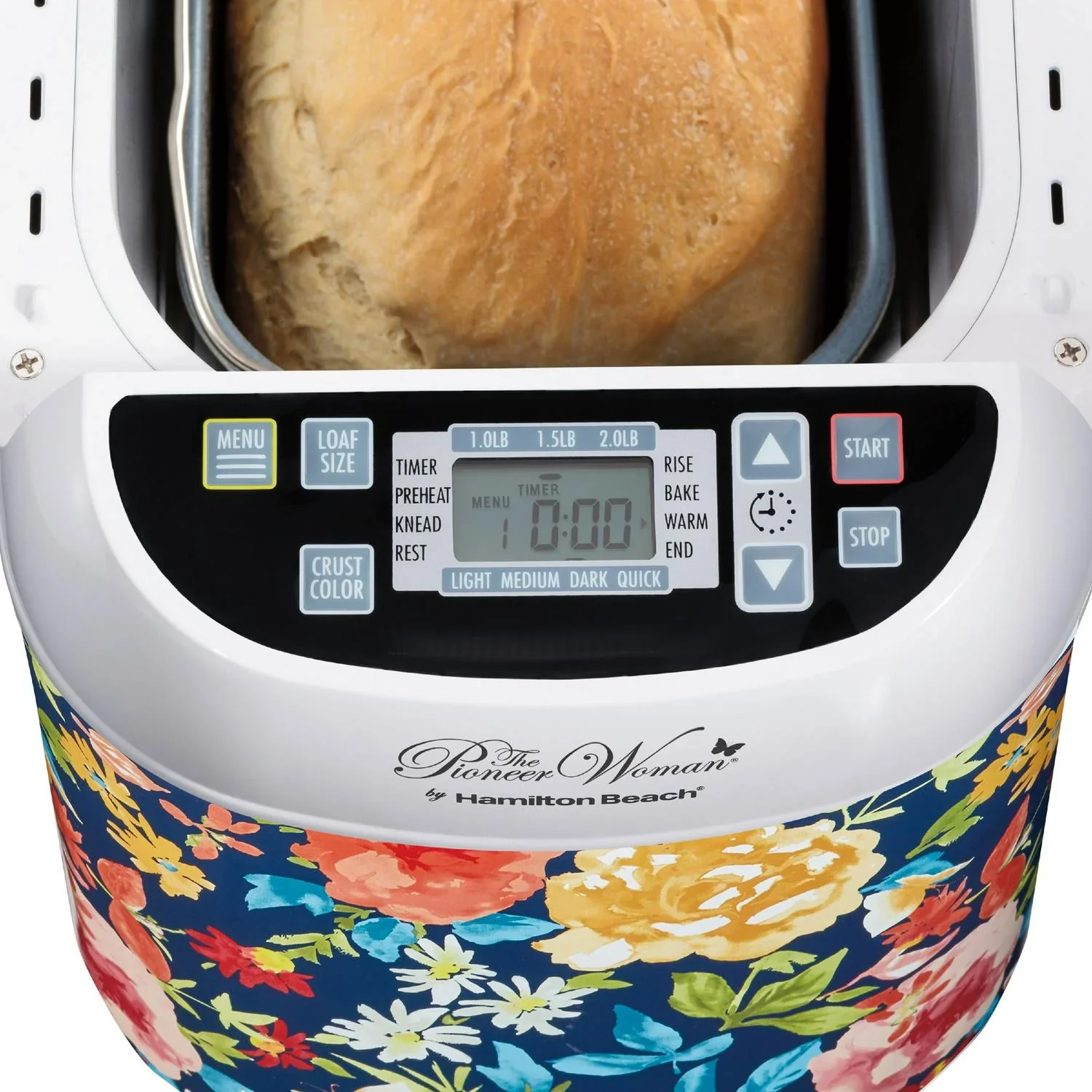 The Pioneer Woman Artisan Dough and Bread Maker by Hamilton Beach, Fiona Floral - Image 4