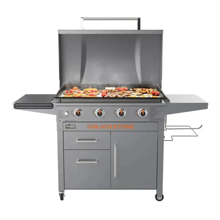4-Burner 36-Inch Griddle Cooking Station with Hood - Image 7