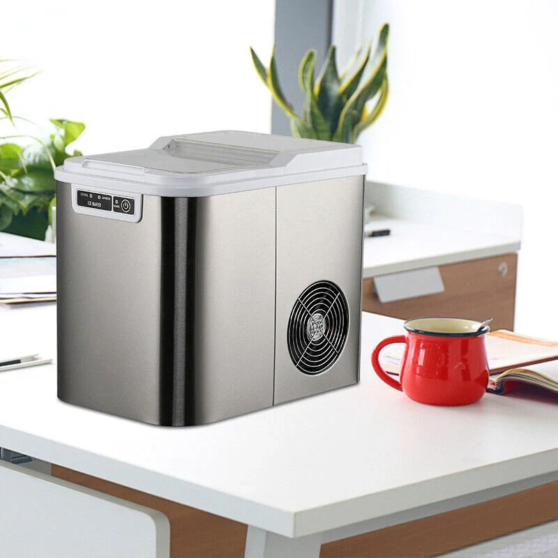 CJC Countertop Ice Maker With Carry Handle, Basket, Scoop, 110V - Image 7