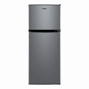 Galanz 4.6 Cu Ft Two Door Mini Refrigerator With Freezer, Stainless Steel - GL46TS5E