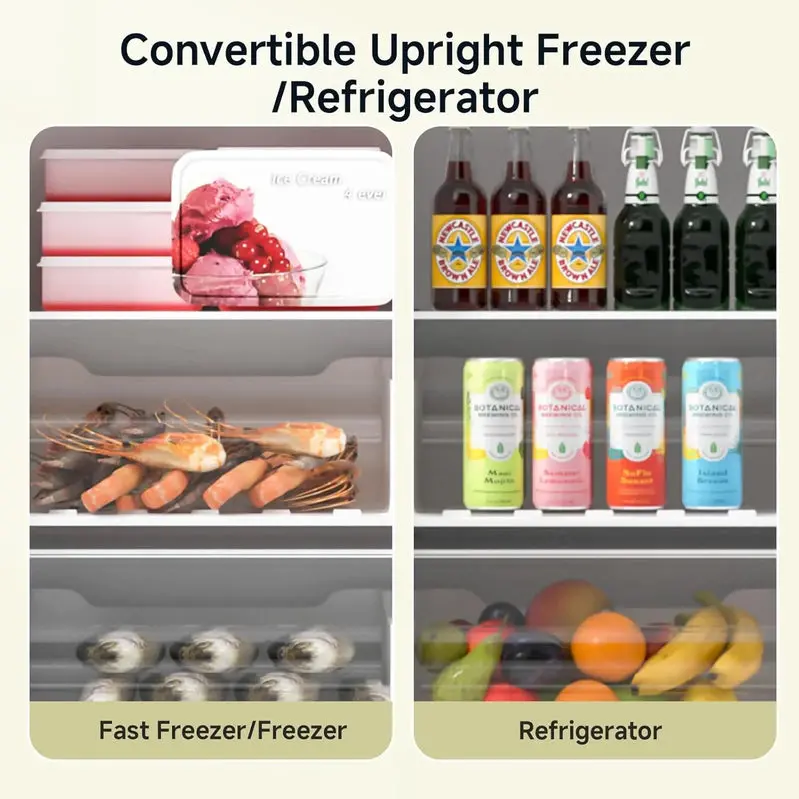 Bangson Convertible Upright Freezer/Refrigerator, 7.0 Cu. Ft. - Image 6