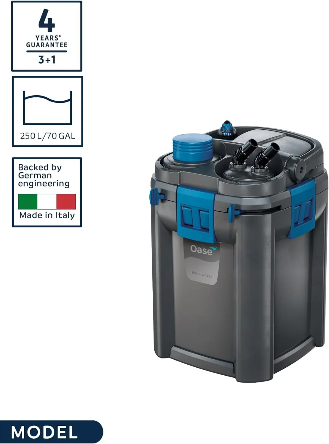 OASE BioMaster Thermo 250 Aquarium Filter, Black - Image 12