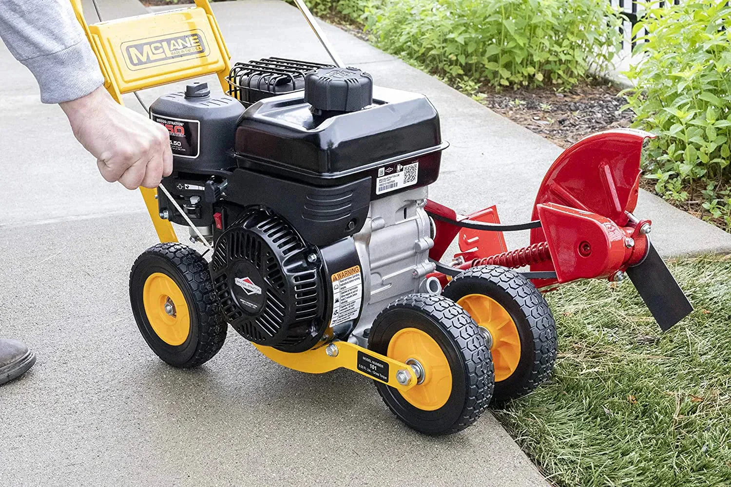 101-5.5GT-7Gas Powered Lawn Edger, 5.50 Gross Torque/3.5 HP B&S Engine 7 Wheels - Image 6