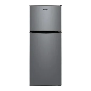 Galanz 4.6 Cu Ft Two Door Mini Refrigerator With Freezer, Stainless Steel - GL46TS5E
