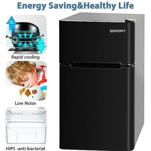 Euhomy 3.2 Cu.Ft Mini Refrigerator With Freezer - Image 2
