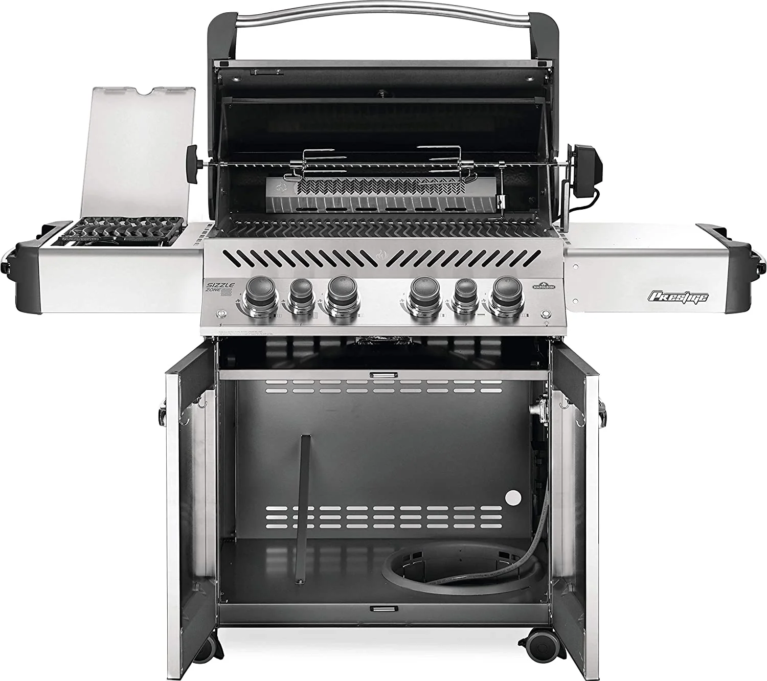 Napoleon P500RSIBPSS-3 Prestige 500 RSIB Propane Gas Grill, sq. in + Infrared Side and Rear Burner, Stainless Steel - Image 16
