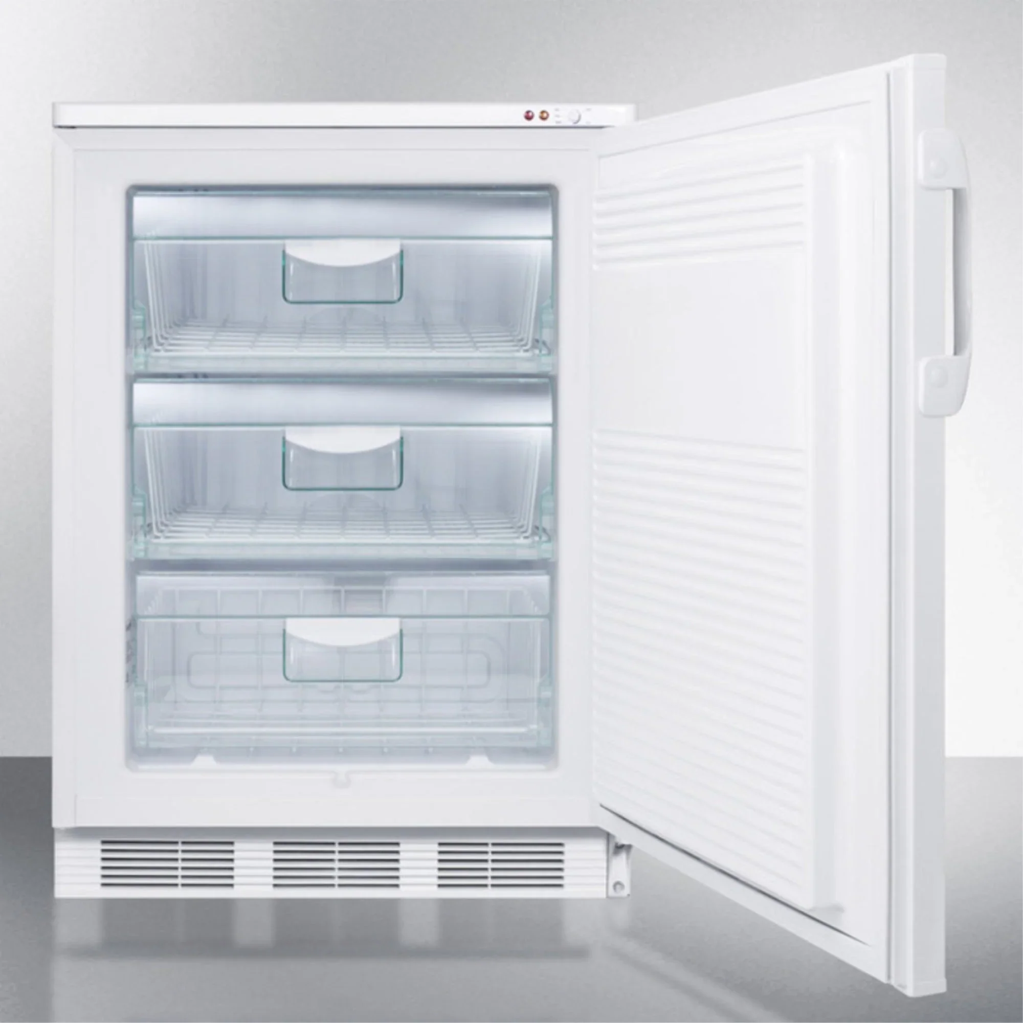 Undercounter Medical All-Freezer -25 C Capable, White, Front Lock - Image 4