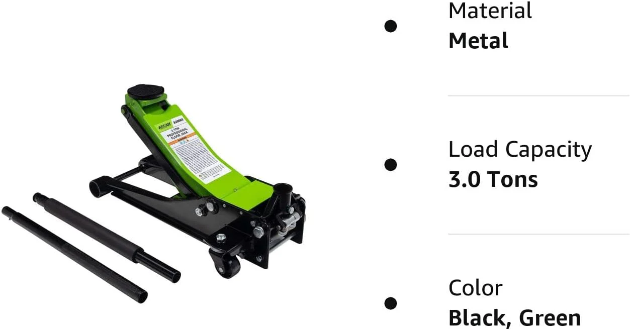 Tools 3 Ton (6,000 lbs.) Steel Floor Jack Quick Rise Dual Piston Pump Low Profile, Car Jack, Truck Jack, Service Jack, Farm Jack (A20002_A20003) - Image 6