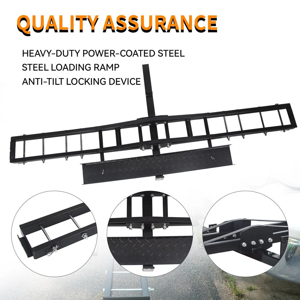 KOJEM 500 Lbs Heavy Duty Motorcycle Dirt Bike Scooter Carrier Hitch Rack - Image 10