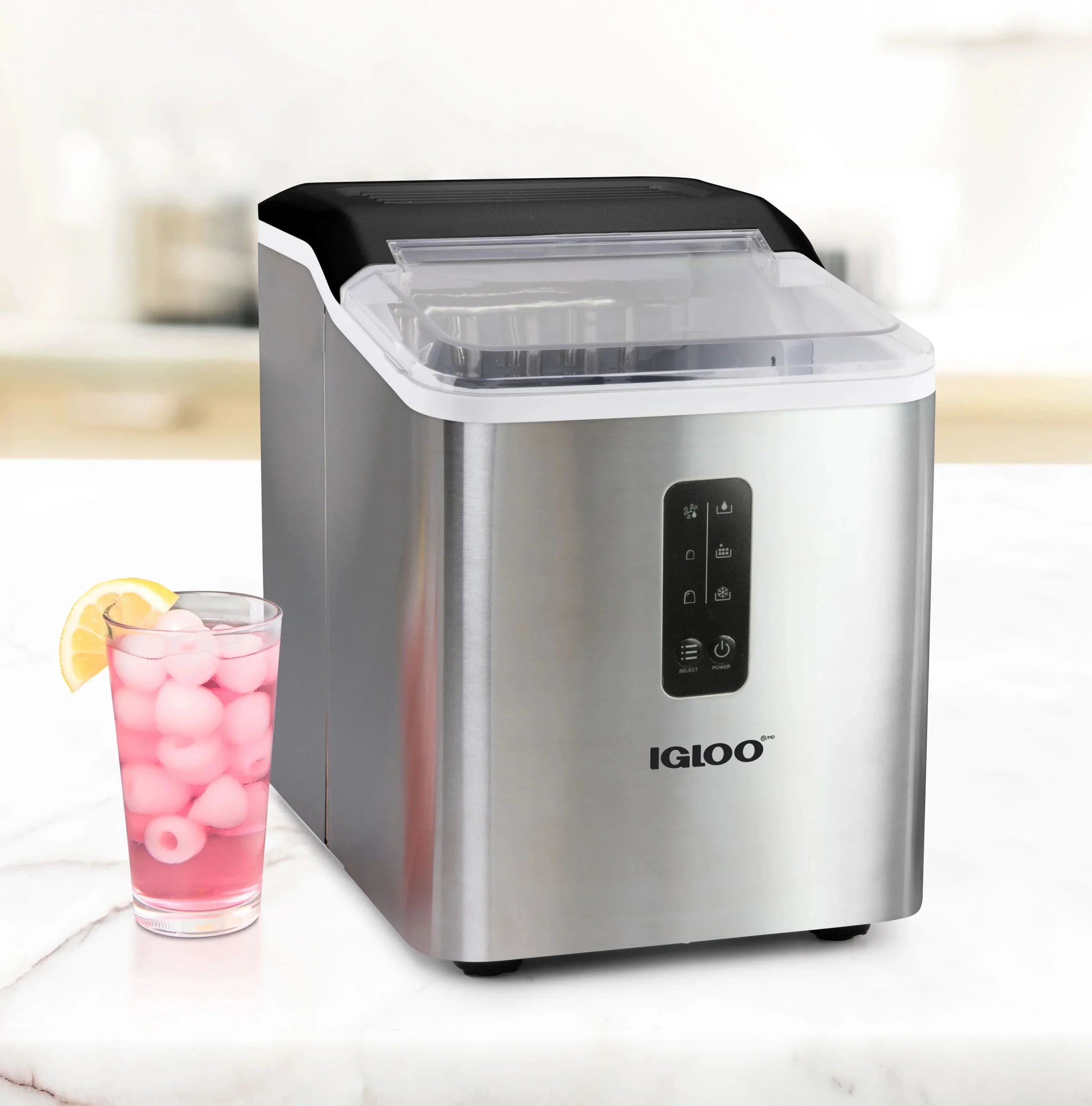 Igloo Self-Cleaning Countertop Ice Maker, 1.5 qt, 26 lbs/24 Hours, Aqua - Image 28