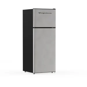 Frigidaire 21 in 7.5 Cu. Ft. Retro Top-Freezer Refrigerator, Standard Door Style, Stainless Look