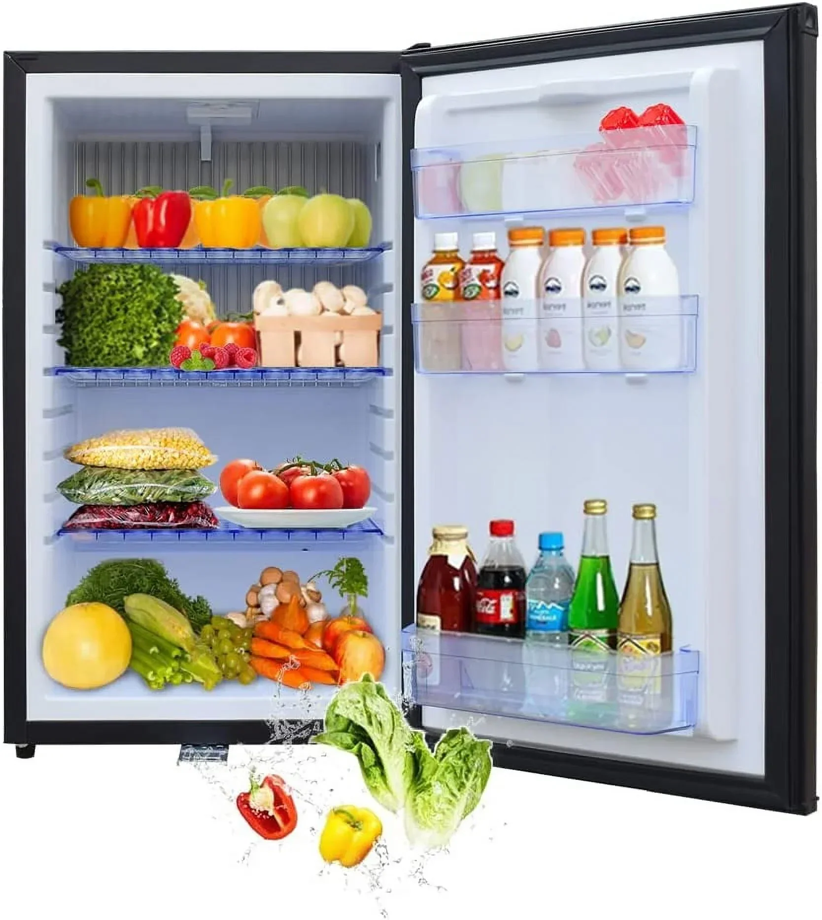 SMETA 1.7 Cu Ft Portable Absorption Mini Fridge With Lock