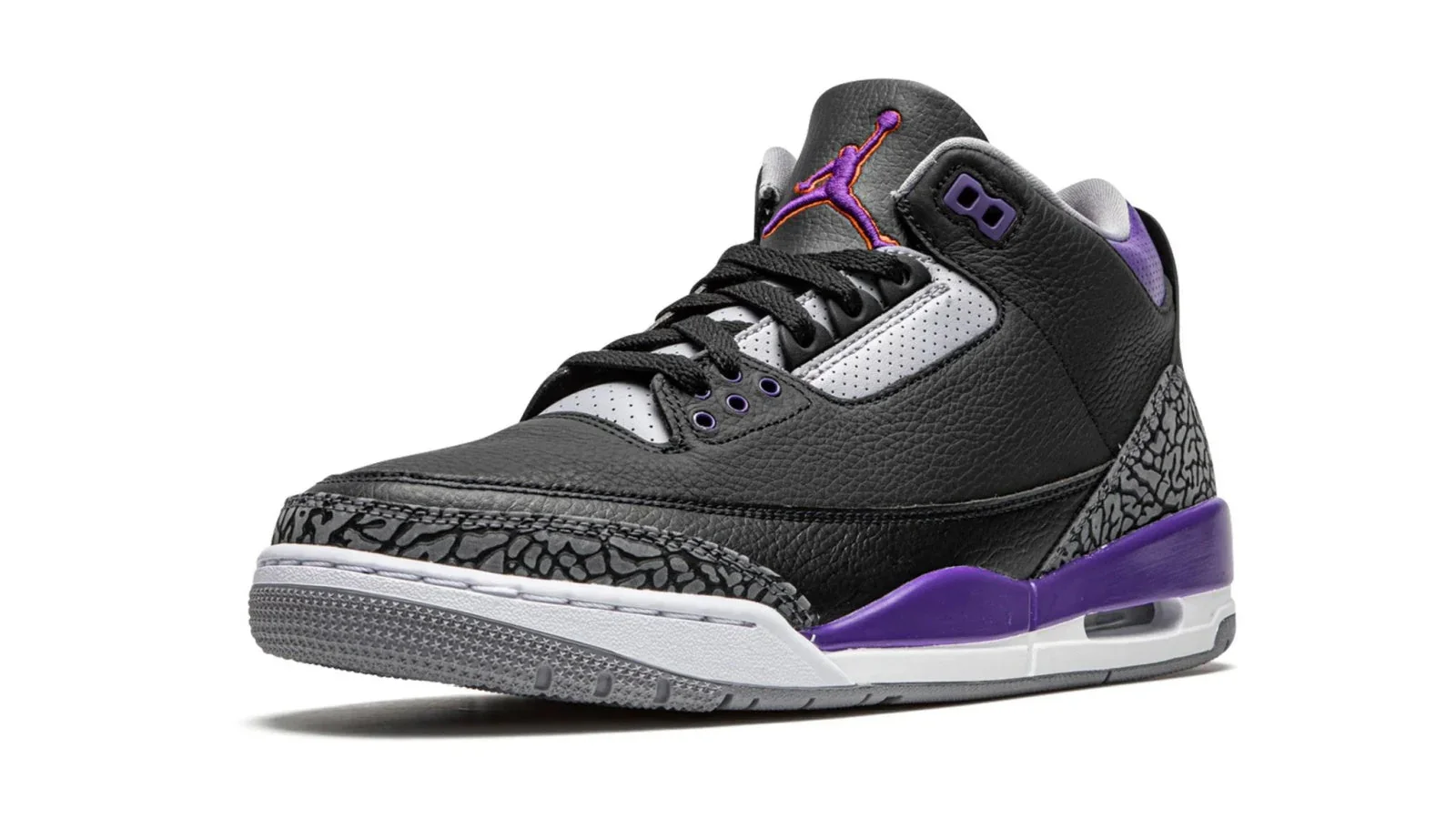 Jordan Brand Air Jordan 3 Retro Court Purple Sneakers - Image 2