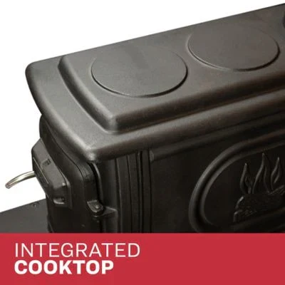 Logwood Cast Iron Wood Stove, 900 Sq. Ft., 54,000 BTUs - Image 7