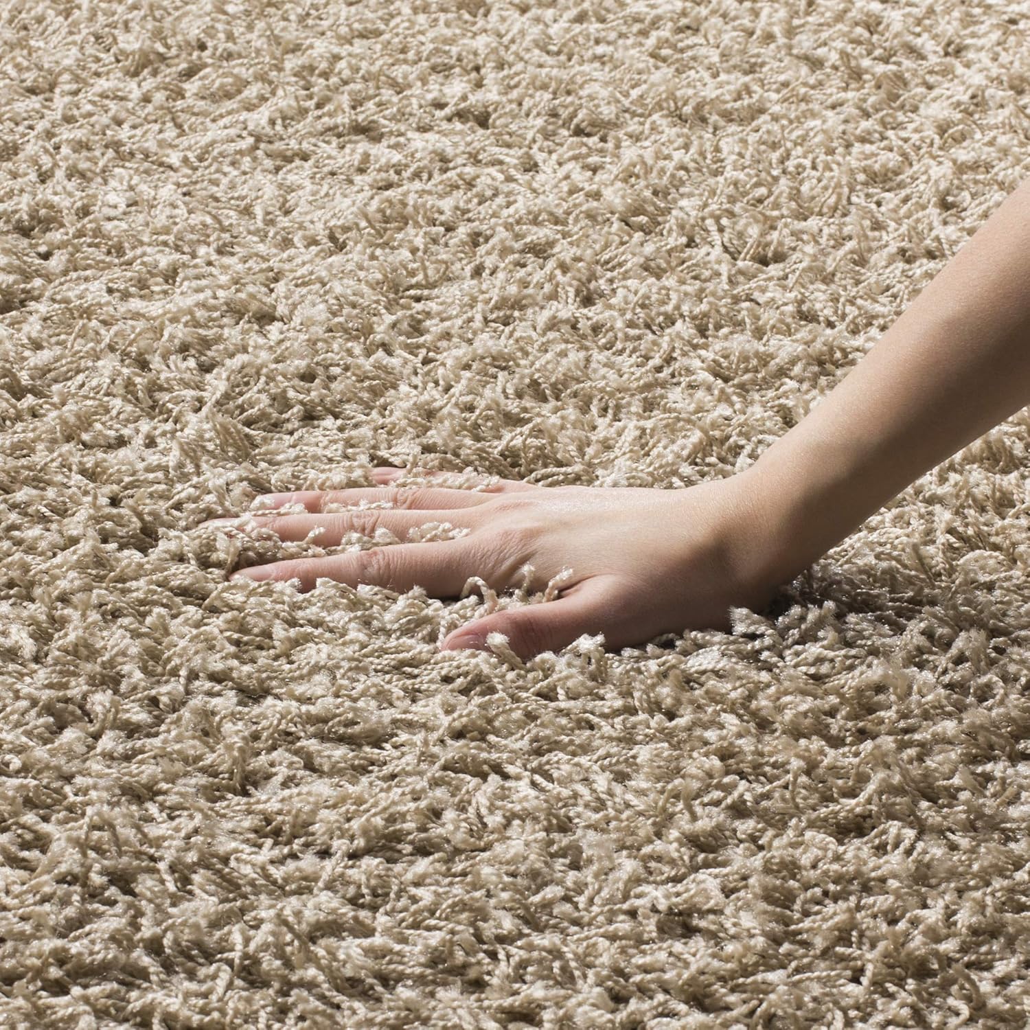 SAFAVIEH Athens Shag Area Rug 9x12 Beige - SGA119G - Image 3