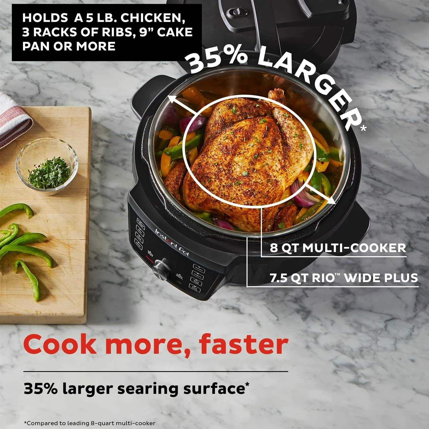 Instant Pot RIO Wide Plus 7.5-qt. Multi-Cooker - Image 4