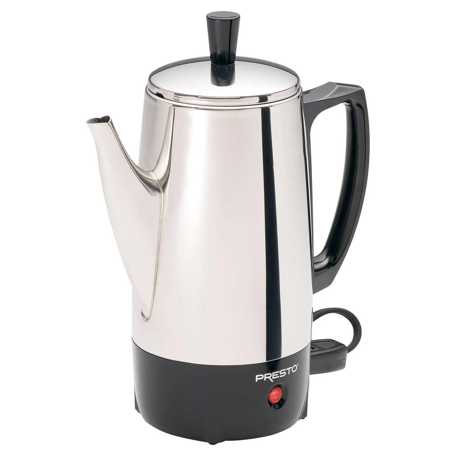 Presto Stainless Steel Percolator Coffee Maker, 6-Cup - 02822