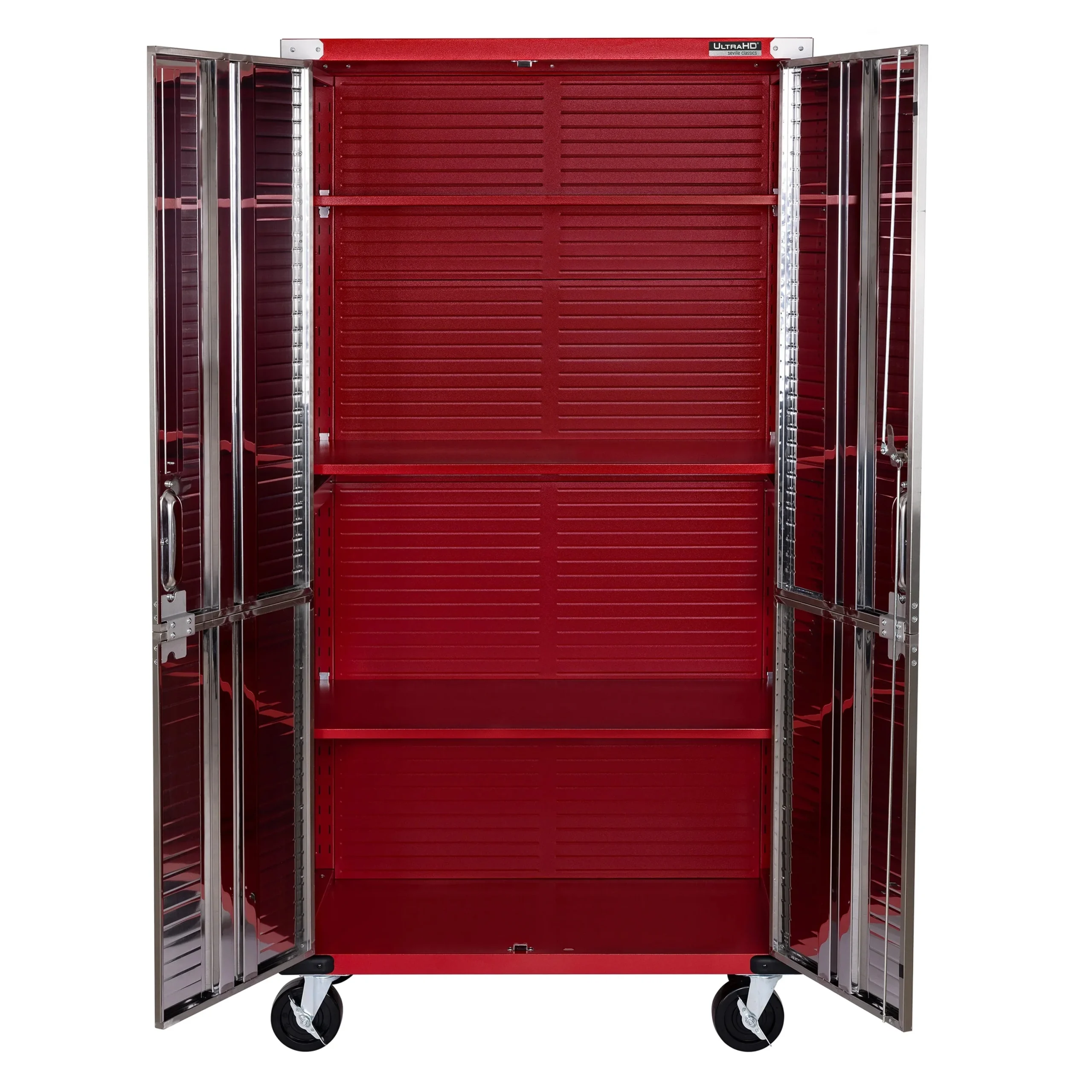 Seville Classics UltraHD Rolling Storage Cabinet, Granite, 36in W x 18in D x 72in H - Image 16