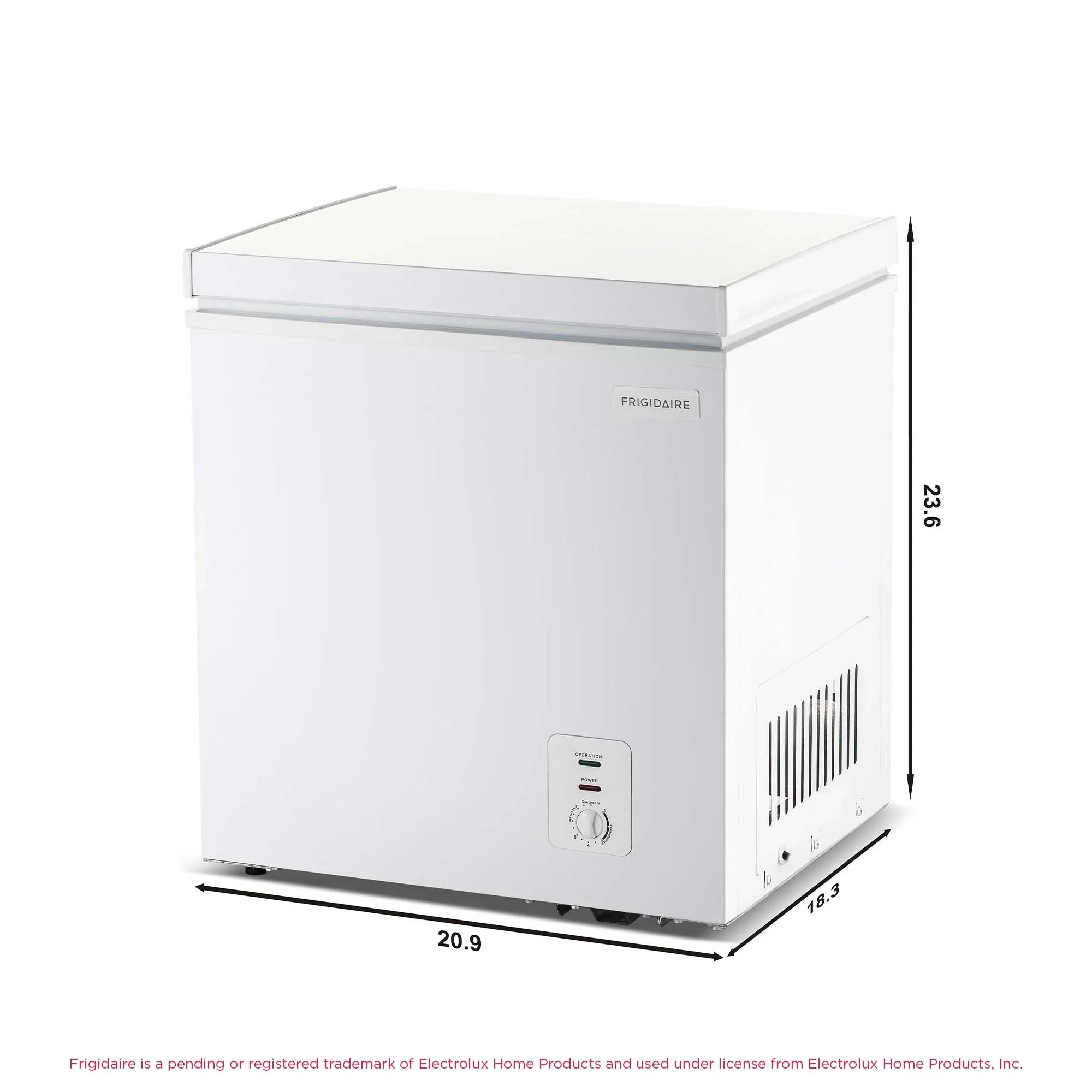 Frigidaire Chest Freezer, 2.1 Cu. Ft., White - Image 4