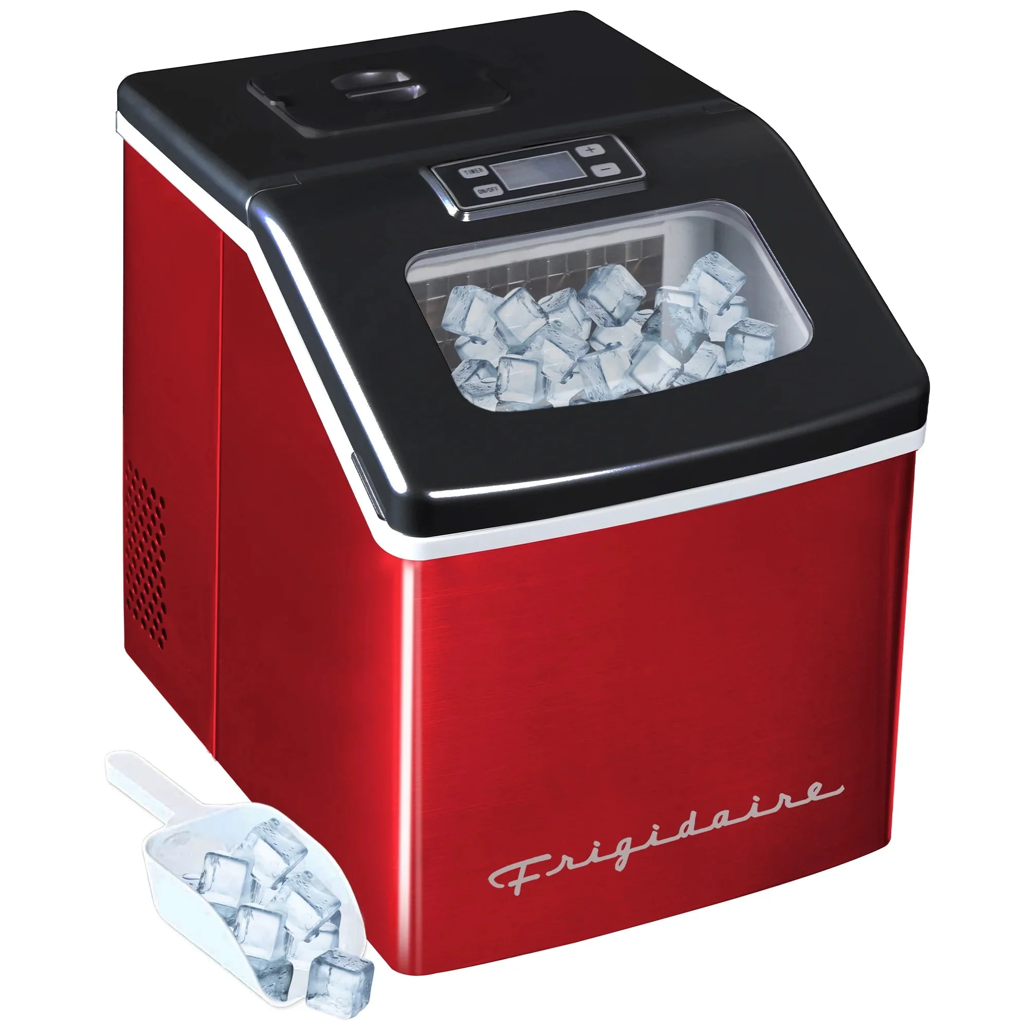 Frigidaire Countertop Clear Square Ice Maker, 40 lbs. Per Day - Stainless Steel - Image 10