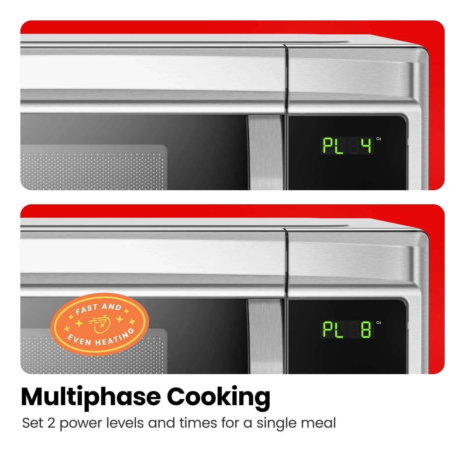 Chefman Countertop Microwave Oven, 0.9 Cu Ft, 900 Watts, Stainless Steel - CRJ55-SS-9 - Image 24