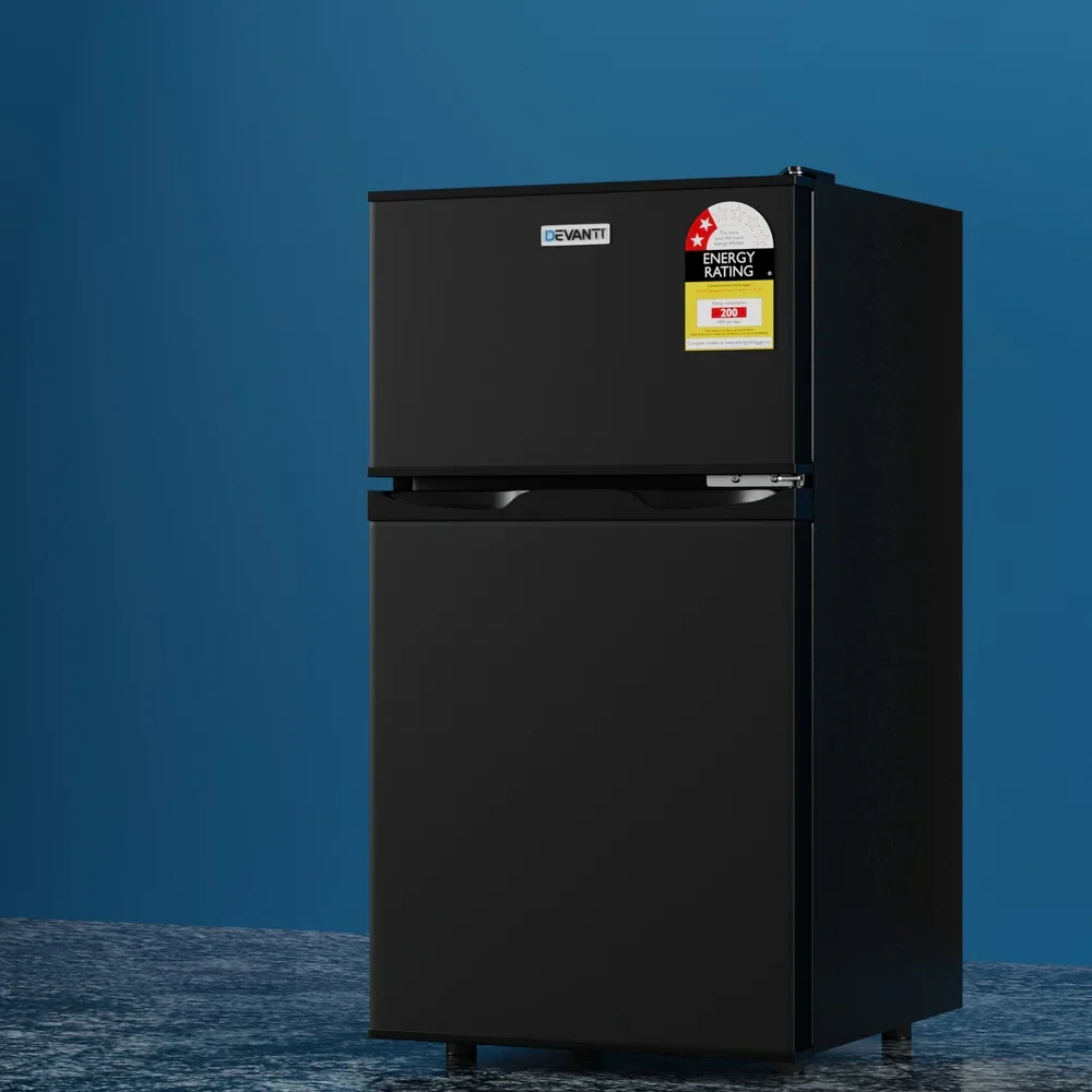 Devanti Bar Fridge Mini Freezer Refrigerator, 80L, Black - Image 7