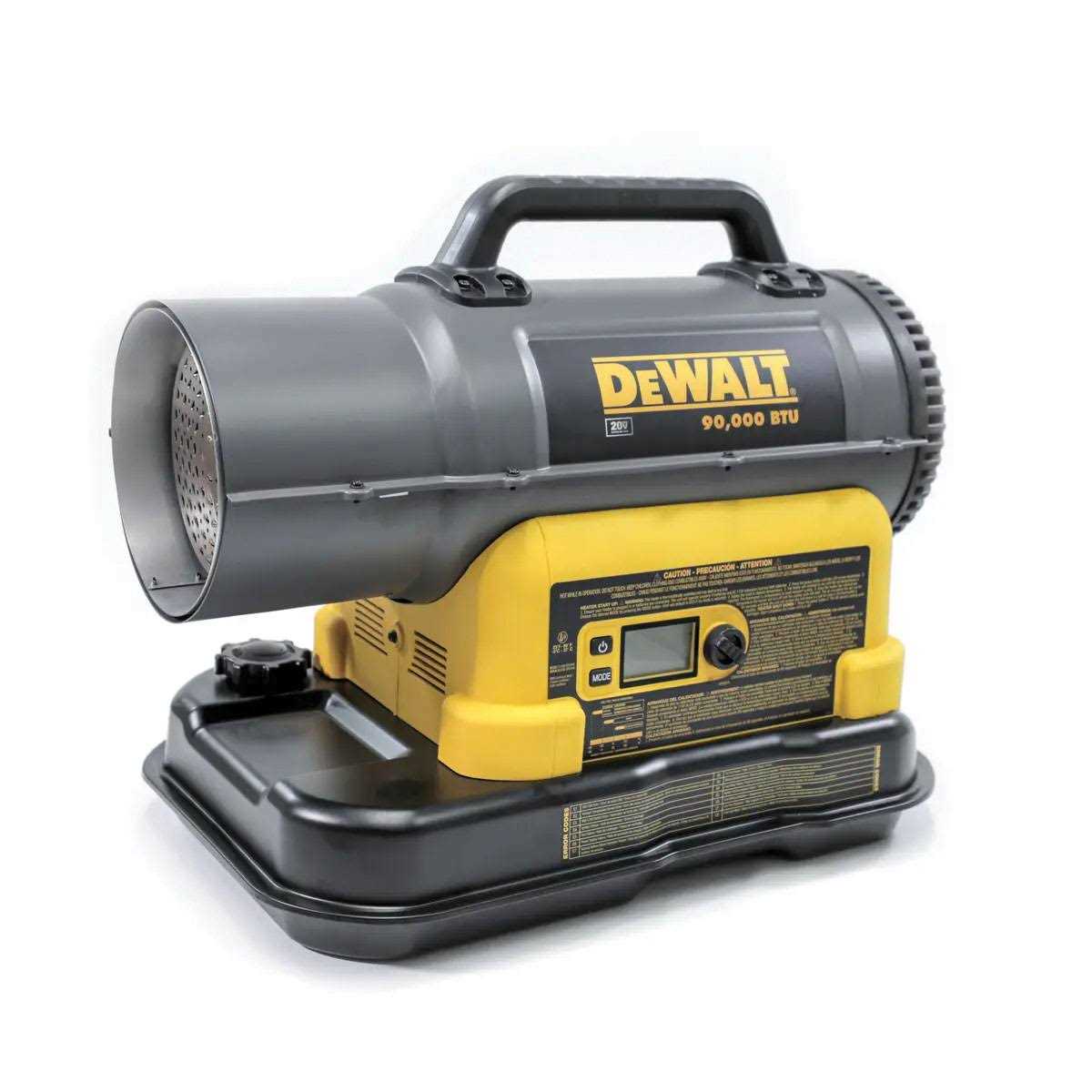 DeWalt Forced Air Kerosene Heater 20V Max 90000 Btu/h 1750 sq ft - F340991 DXH90CFAKD - Image 4