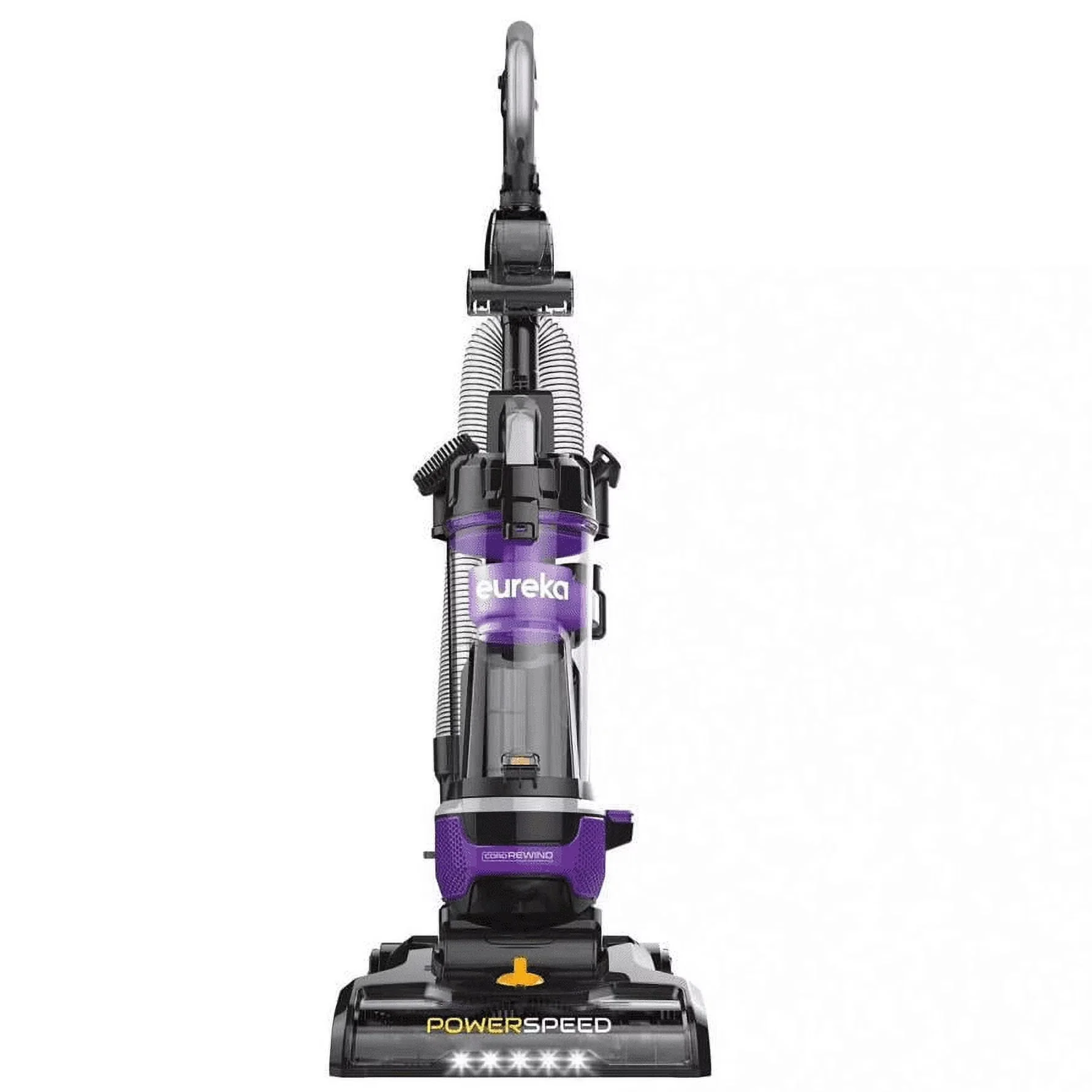 Eureka Bagless Upright Vacuum, PowerSpeed, Purple, LED, Pet Turbo Brush - NEU203