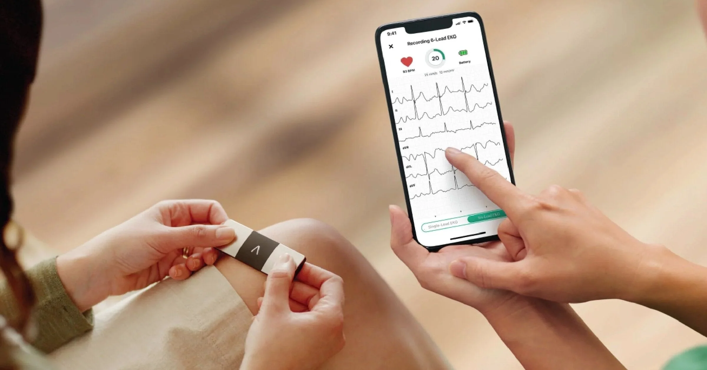 AliveCor KardiaMobile 6L Personal EKG Monitor, Black - KM-6L-E - Image 6