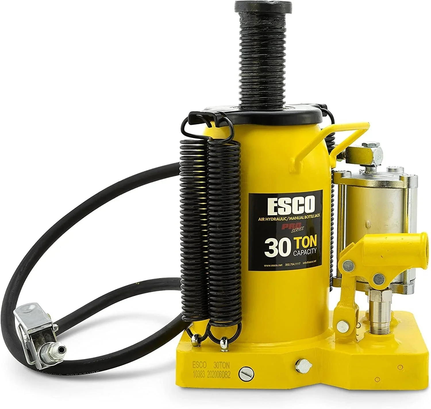 ESCO 30 Ton Pro Series Air Hydraulic Bottle Jack – Heavy Duty Lifting for Automotive and Industrial Use - Image 4