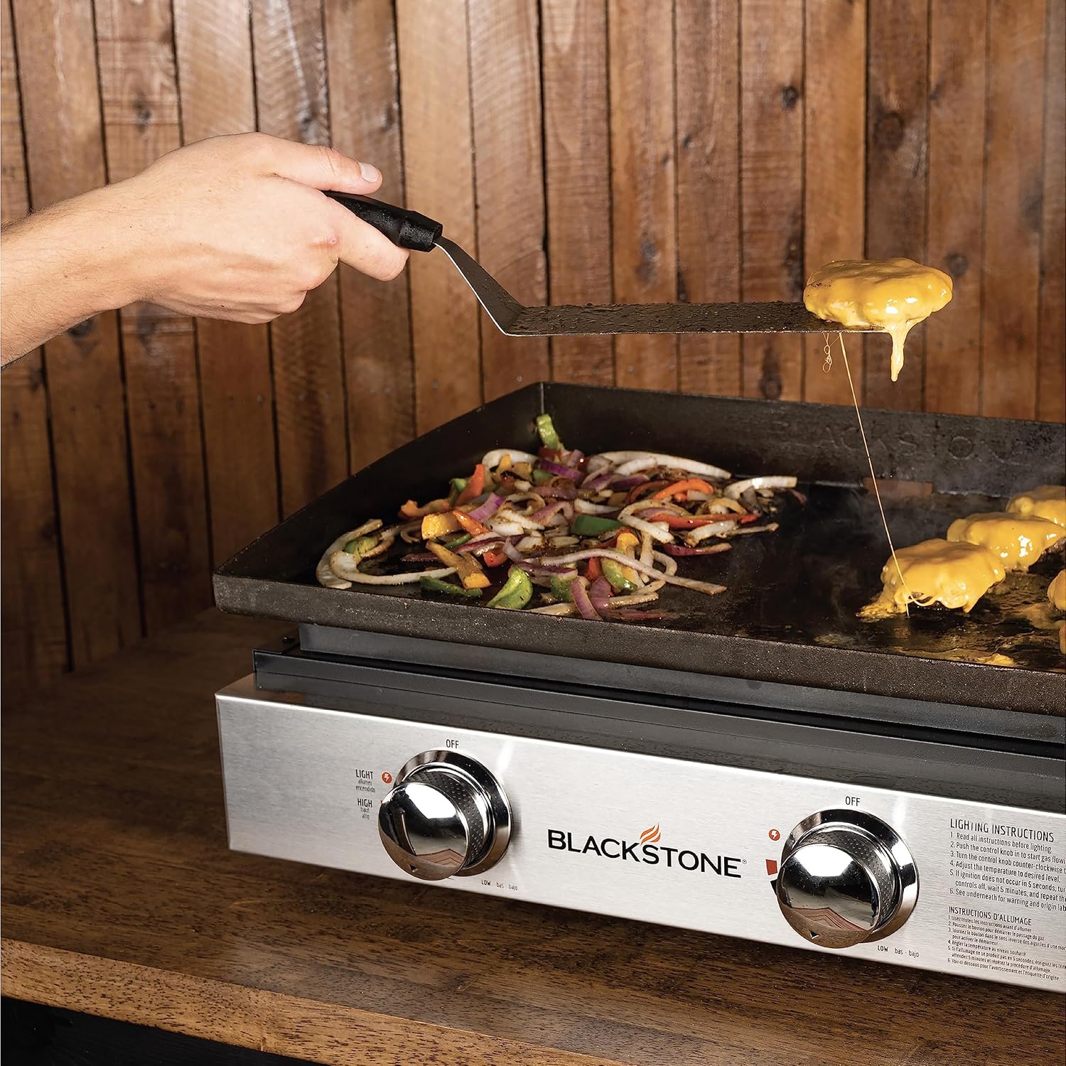 Blackstone 1666 22” Tabletop Griddle with Stainless Steel Faceplate, Powder Coated Steel, Black - Image 11