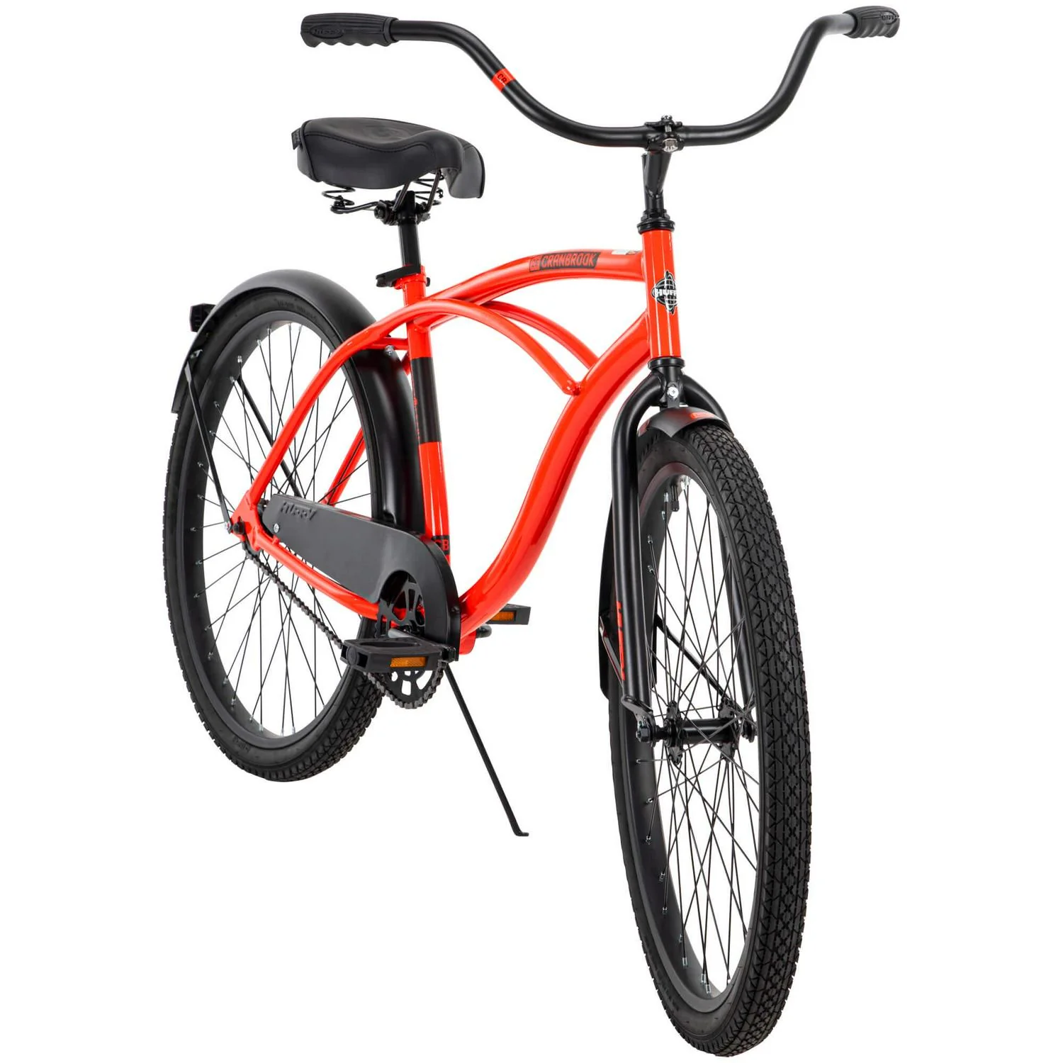 26-Inch Classic Beach Cruiser Comfort Bike - Red - Image 6