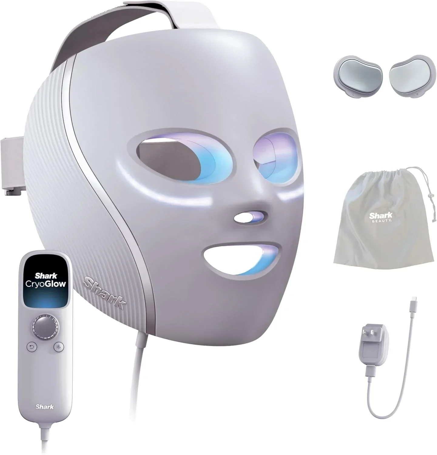 Shark LED Face Mask With Under-Eye Cooling - CryoGlow - Image 2
