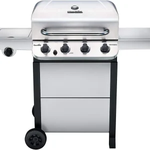 Char-Broil 463377319 Performance 4-Burner Cart Style Liquid Propane Gas Grill, Stainless Steel