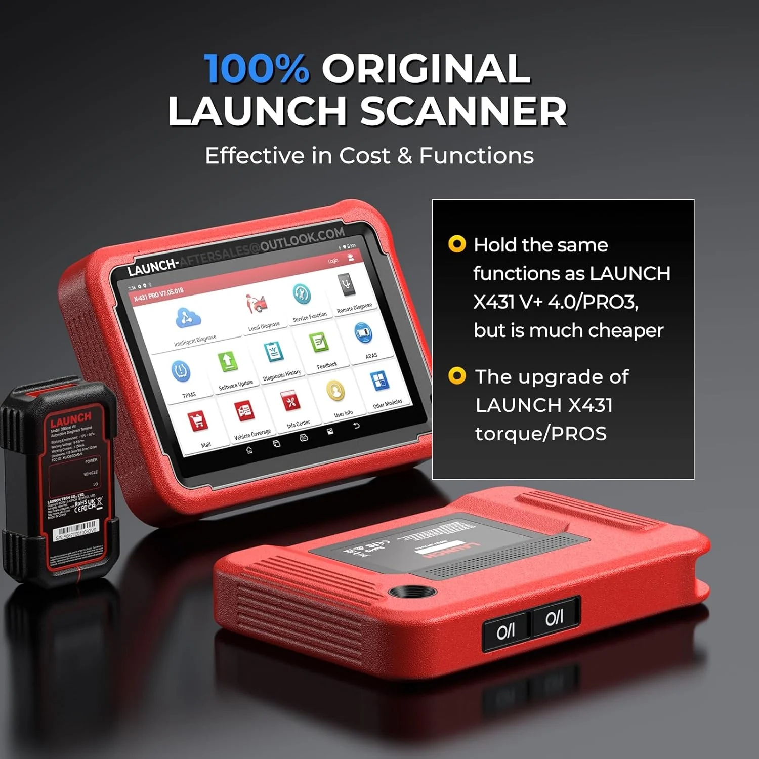 LAUNCH X431 V+ 5.0 Scan Tool with 2025 CANFD Connector, 37 Reset & OE-Level Diagnostics - Image 8