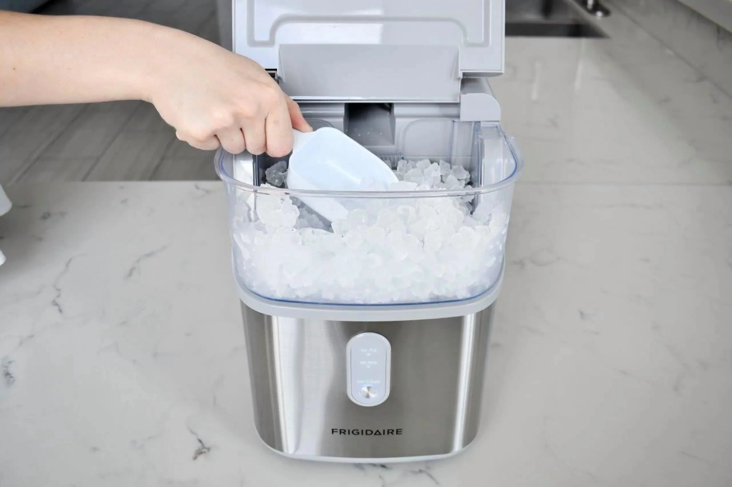 Frigidaire Nugget Ice Maker, 33 Lbs., Black Stainless Steel - EFIC228 - Image 26